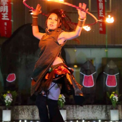 大須大道町人祭の火付盗賊ファイアーショー