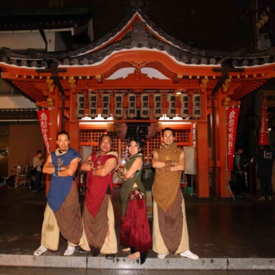 大須大道町人祭の火付盗賊ファイアーショー