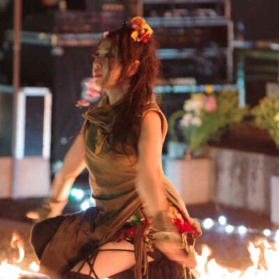 大須大道町人祭の火付盗賊ファイアーショー