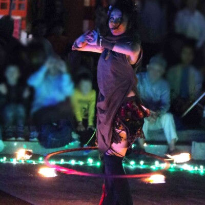 大須大道町人祭の火付盗賊ファイアーショー