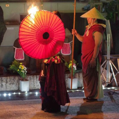 大須大道町人祭の火付盗賊ファイアーショー