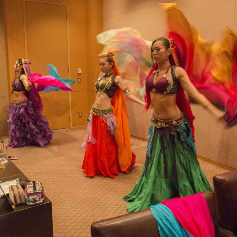 六本木ハイアットのウェディングパーティ余興でベリーダンス