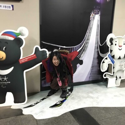 カンヌンへ行く途中のパーキングにて。 平昌オリンピック公式イベント ファイアーアートフェスタ 2018年