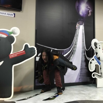 元スキーヤーのノリ君。 平昌オリンピック公式イベント ファイアーアートフェスタ 2018年