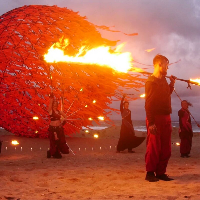 平昌オリンピック公式イベント　ファイアーアートフェスタ 2018年