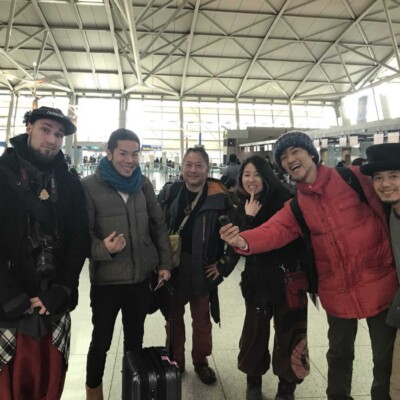 帰国します。見送りにきてくれたALEX。もう火付盗賊のメンバーです。 平昌文化オリンピック開会式 2018年