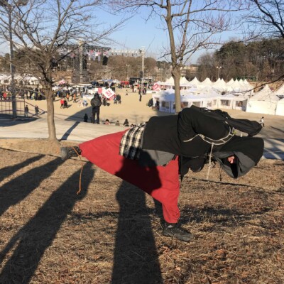 どこでもジャグリングやマニピュレーションしだすALEX 平昌文化オリンピック開会式 2018年