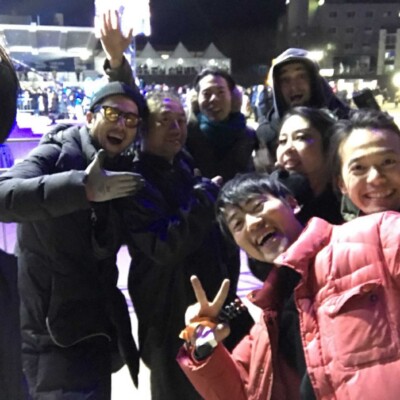 火付盗賊とALEXと韓国でお世話になったスタッフさんたち 平昌文化オリンピック開会式 2018年