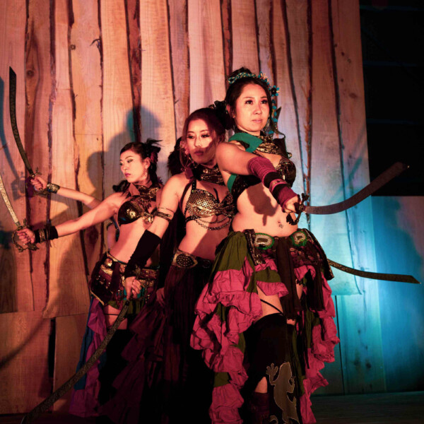 ファイアーベリーダンスチームステージパフォーマンス