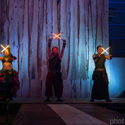 火付盗賊によるビジュアルポイのライトパフォーマンス