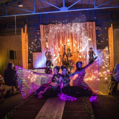 火付盗賊のファイアーパフォーマンス