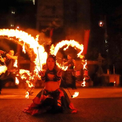 粉塵爆発ファイアースタッフ
