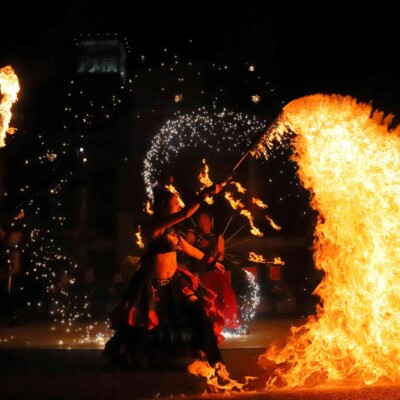 パイロスタッフ＆粉塵爆発炎剣