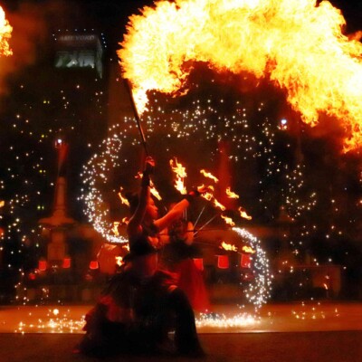 パイロスタッフ＆粉塵爆発炎剣