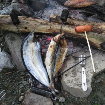 アウトドアフェスでファイアーパフォーマンス