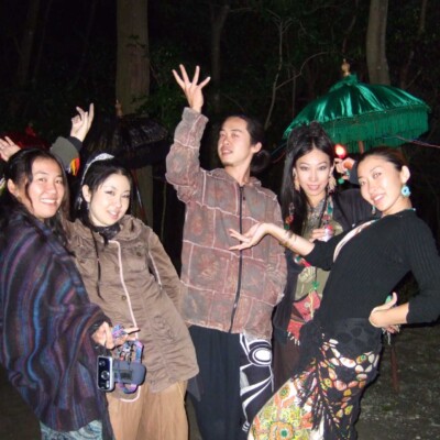 アウトドアフェスでファイアーパフォーマンス