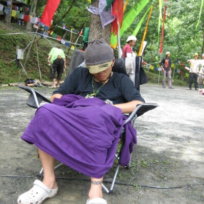 アウトドアフェスでファイアーパフォーマンス