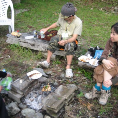 アウトドアフェスでファイアーパフォーマンス