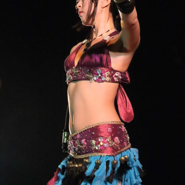 西武園遊園地のビアガーデンで花火大会後にファイアーショー