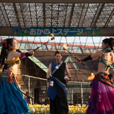 ベリーダンスとファイアーパフォーマンス