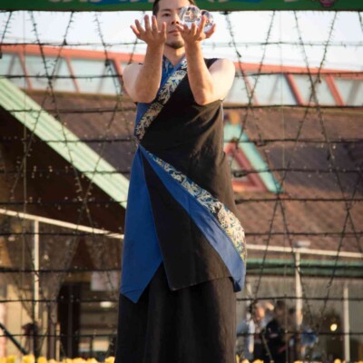 東京ドイツ村でファイアーパフォーマンス