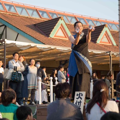 東京ドイツ村でファイアーパフォーマンス