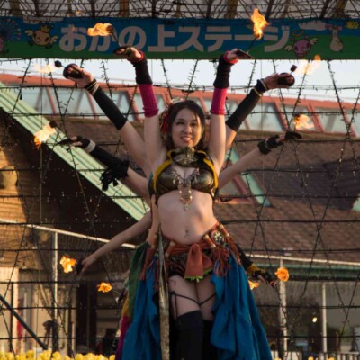 ベリーダンスとファイアーパフォーマンス
