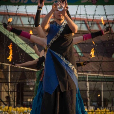 ベリーダンスとファイアーパフォーマンス