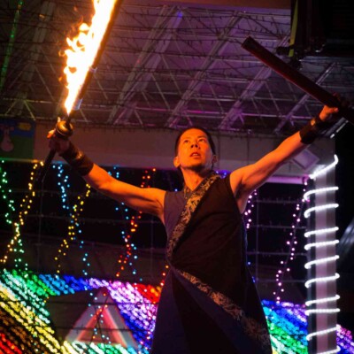 東京ドイツ村の夏イベントサマーフェスタでイルミネーションとファイアーショー