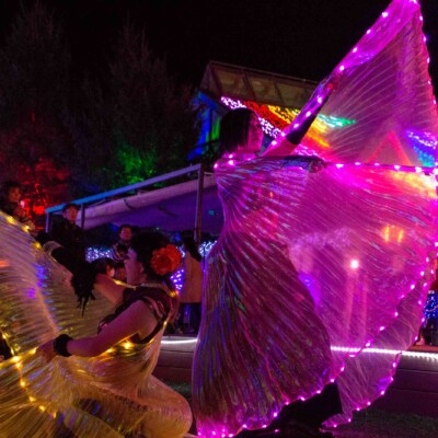 東京ドイツ村の夏イベントサマーフェスタでイルミネーションとファイアーショー