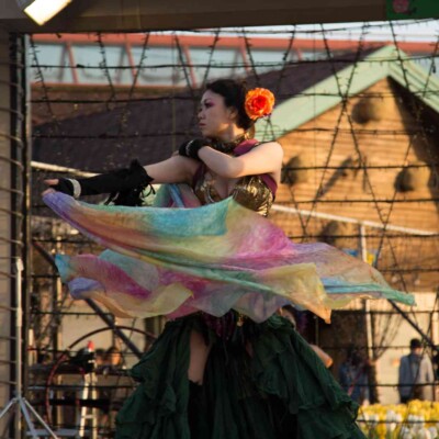 ベリーダンスとファイアーパフォーマンス