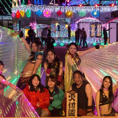 東京ドイツ村の夏イベントサマーフェスタでイルミネーションとファイアーショー