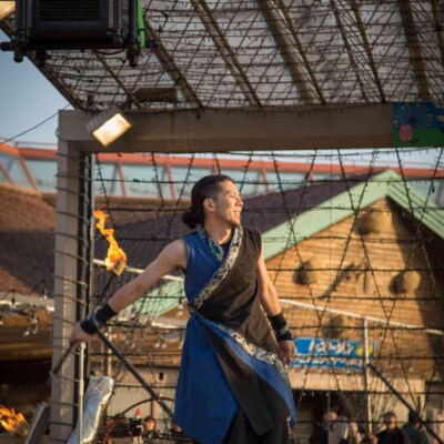 東京ドイツ村の夏イベントサマーフェスタでイルミネーションとファイアーショー