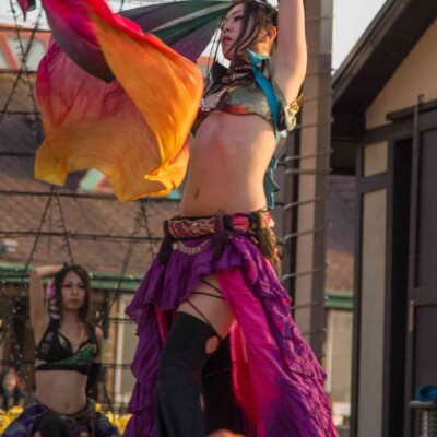 ベリーダンスとファイアーパフォーマンス