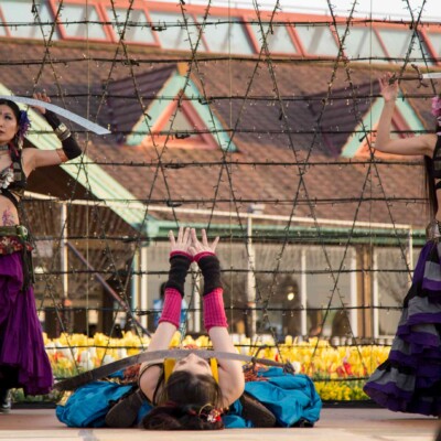 ベリーダンスとファイアーパフォーマンス