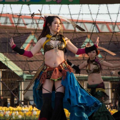 ベリーダンスとファイアーパフォーマンス