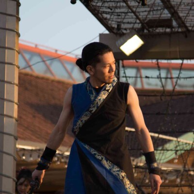 東京ドイツ村でファイアーパフォーマンス