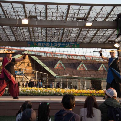 東京ドイツ村でファイアーパフォーマンス