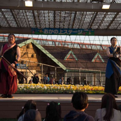 東京ドイツ村でファイアーパフォーマンス