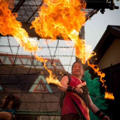 ベリーダンスとファイアーパフォーマンス