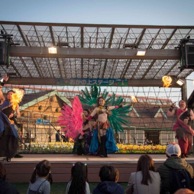 ベリーダンスとファイアーパフォーマンス