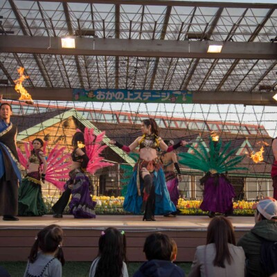 ベリーダンスとファイアーパフォーマンス