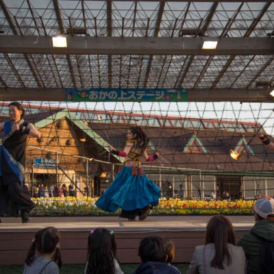 ベリーダンスとファイアーパフォーマンス