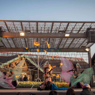 ベリーダンスとファイアーパフォーマンス