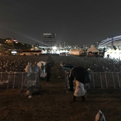 日本は大型台風直撃。韓国は前日のリハで雨が少し降ったけれど、当日は快晴でした。 ソウルのアジアンフレンドシップフェスティバルでファイアーパフォーマンス