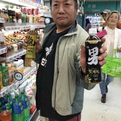 韓国のスーパーマーケットで面白いお茶みつけた 火付盗賊韓国ツアー
