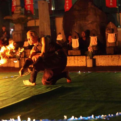 大須大道町人祭で火付盗賊ファイアーパフォーマンス