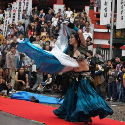 大須大道町人祭で火付盗賊ファイアーパフォーマンス