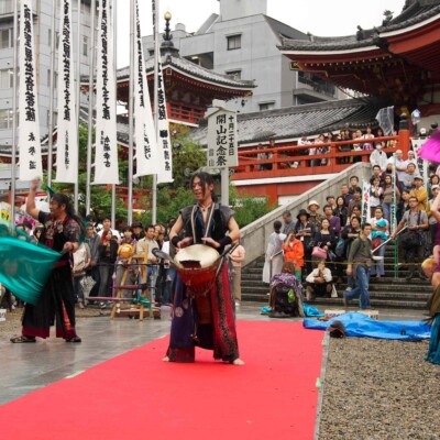 大須大道町人祭で火付盗賊ファイアーパフォーマンス