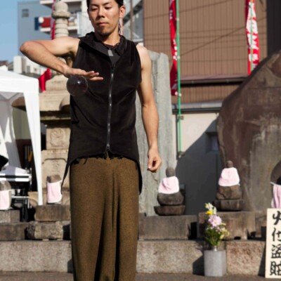 おこたんぺコンタクトジャグリング 大須大道町人祭で火付盗賊ファイアーパフォーマンス